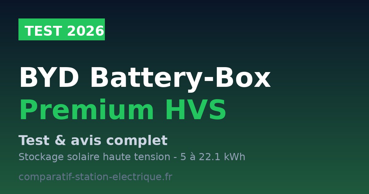 BYD Battery-Box Premium HVS - batterie solaire domestique haute tension - test 2026
