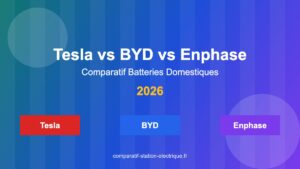 Comparatif Batteries Domestiques : Tesla Powerwall vs BYD vs Enphase en 2026