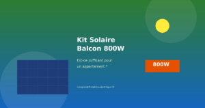 Kit Solaire Balcon 800W : Est-ce Suffisant pour un Appartement ?