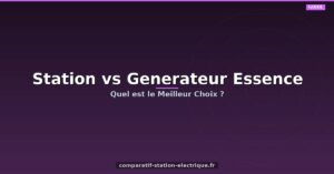 Station Électrique vs Générateur Essence : Quel est le Meilleur Choix ?