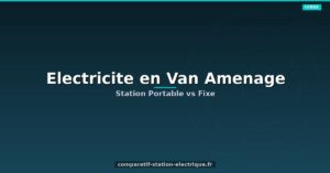 Électricité en Van Aménagé : Station Portable vs Installation Fixe